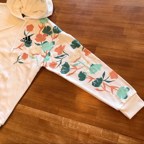 ADIDAS Floral Hoodie - Picture 6 of 8